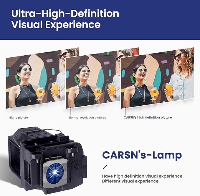 CARSN V13h010l85 Replacement Projector Lamp Bulb for Epson ELPLP85 Powerlite-Home Cinema 3500 3100 3000 3600E 3200 3800 3700 3900 EH-TW6600 EH-TW6700 EH-TW6800 EH-TW6600W Projectors