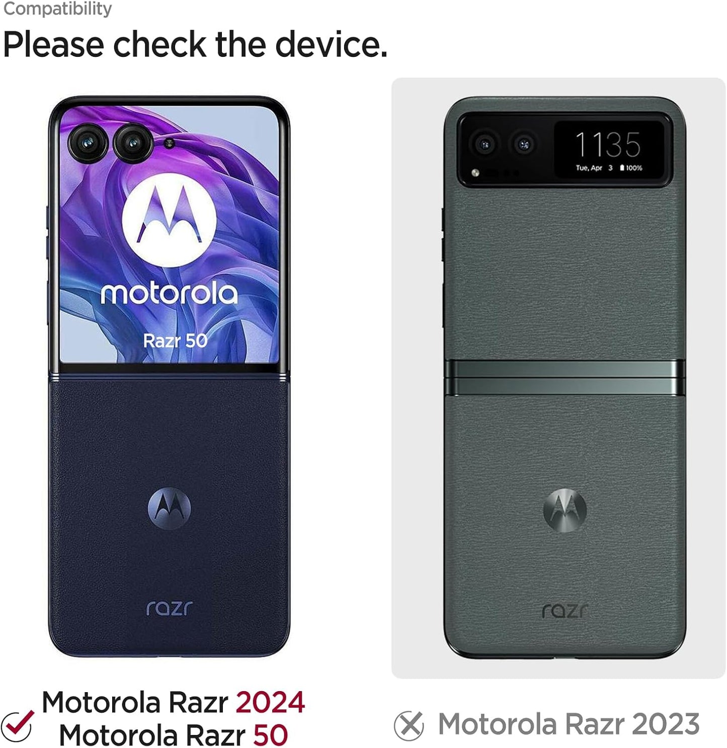 Miimall Motorola Razr 2024 Case, Ultra Thin Slim Matte Hard PC Anti-Slip Shock-Proof Cover, Purple