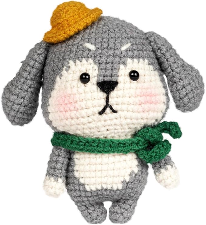 Wizardi Amigurumi DIY Crochet Kit - Dog F07N8-M50