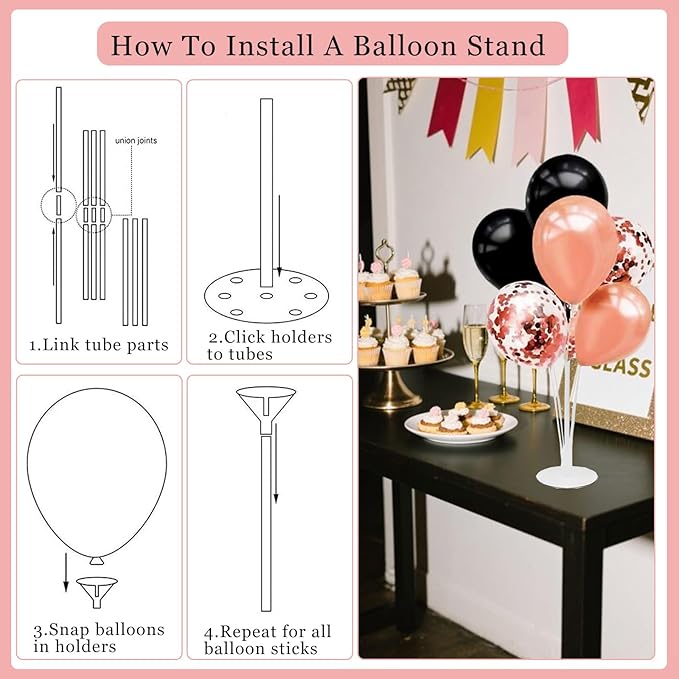 20th Birthday Decorations for Girls Women - 56pcs Rose Gold Happy 20th Banner, 20th Birthday Crown Sash, Cake Topper, Number 20 balloons, 3D Butterflies, 4 Balloon Stands kits