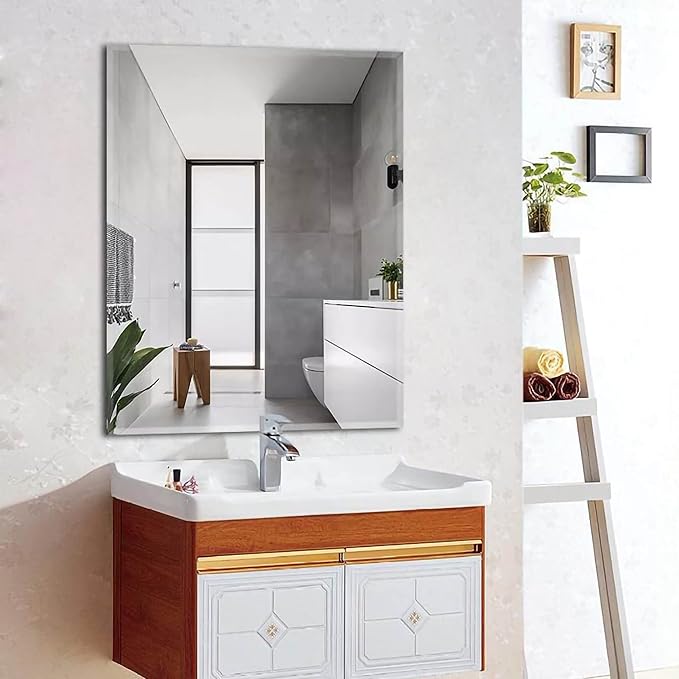FixtureDisplays® 16X20 20X16 inches Rectangular Acrylic Mirror Plastic Shatter Proof Bath Nursery Kids Safety Mirror-NPF