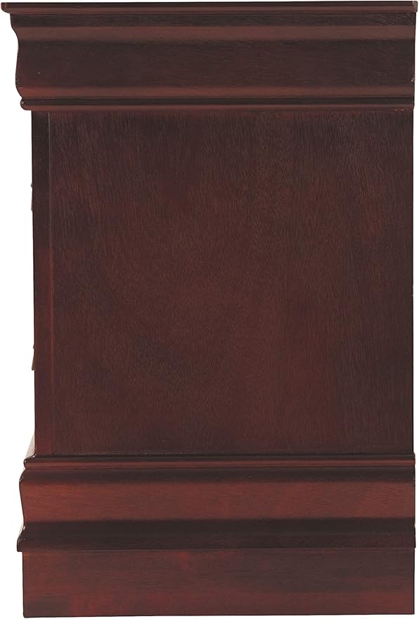 Signature Design by Ashley Alisdair Traditional 2 Drawer Nightstand, 23.75" Tall, Dark Brown