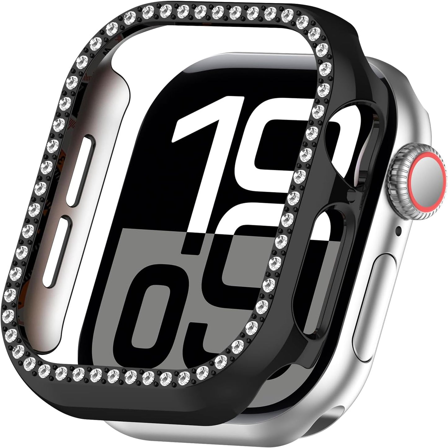 Miimall Rhinestones Bling Bumper Case for Women, Compatible with Apple Watch 42mm, Diamond Protective Cover