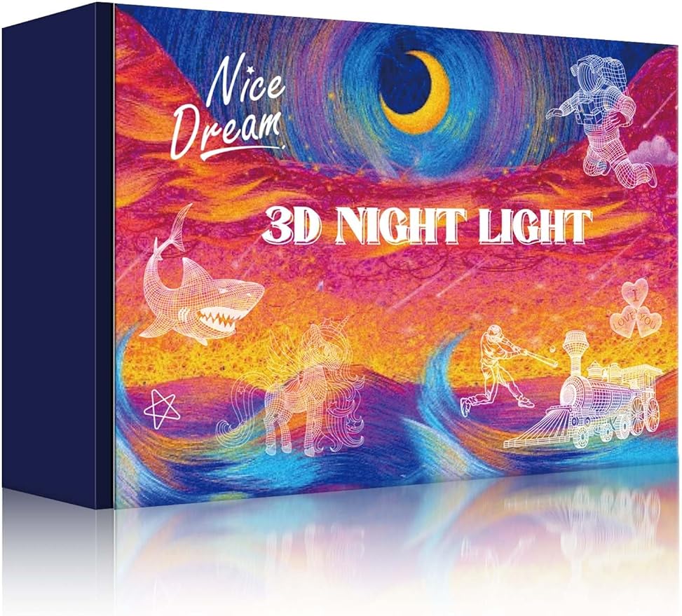 Nice Dream Soccer Night Light for Kids, 3D Illusion Night Lamp, 16 Colors Changing with Remote Control, Kids Room Decor, Toys Gifts for Children Boys Girls