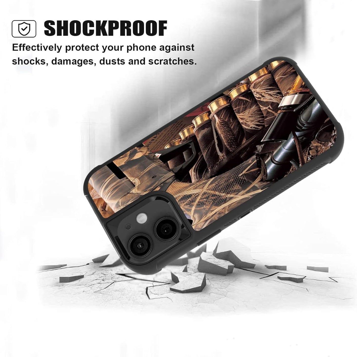 iPhone 11 Case, Duck Hunting Camouflage Heavy Duty 3 in 1 Hybrid Shockproof Protective Cover