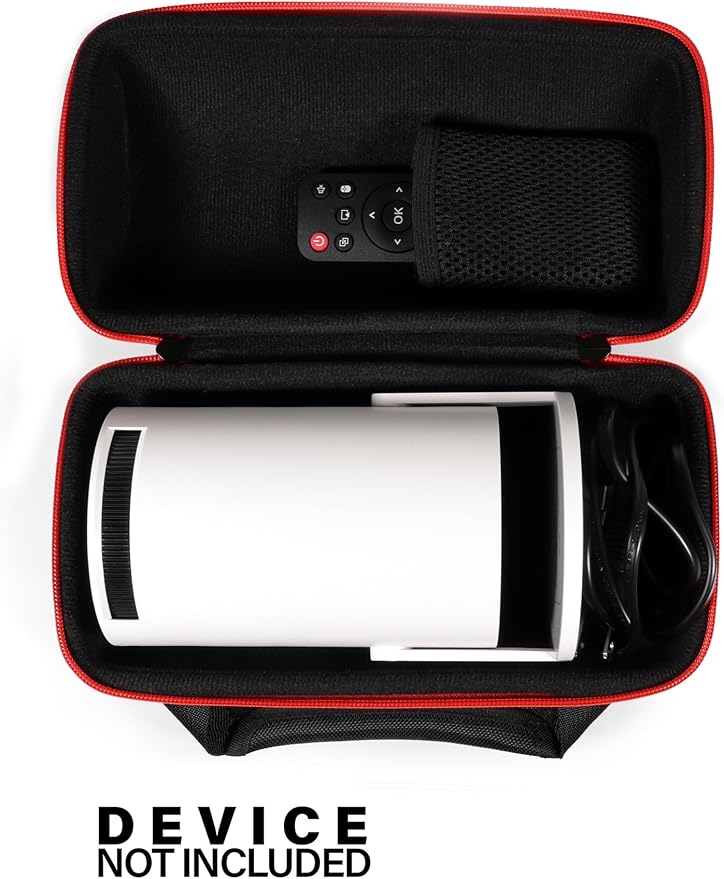 CaseSack Case for Mini projector compatible with Alwtniet, PANSEBA, travel organizer for mini projector, remote controller, charge cord and HDMI cord