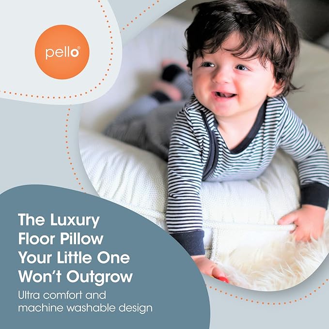 Pello Multi-use Children's Floor Cushion/Play Mat/Lounger (Sadie/Light Pink)