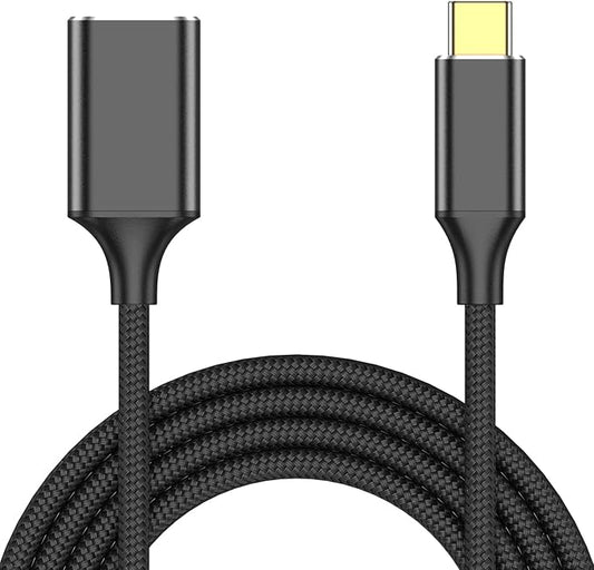 USB Female to USB C Male Cable(3.3ft/1M),Type-C Male to USB3.0 OTG Cable 5Gbps Data Transfer Compatible for Phone/Laptop/Tablet/Switch USBC Device