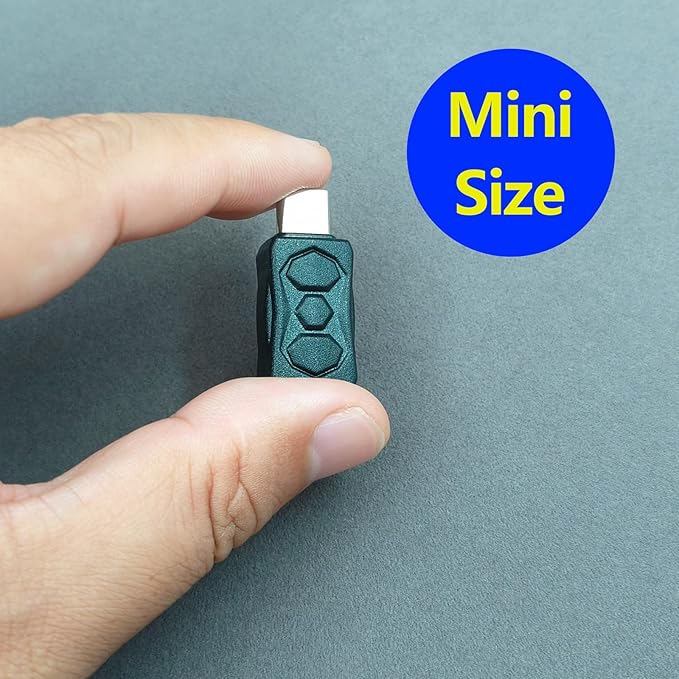 TENSSO Mini USB to Type C Adapter: 5 Pack Mini-USB Female to USB C Male Adapters for Old USB Cable to Compatible with USBC Devices