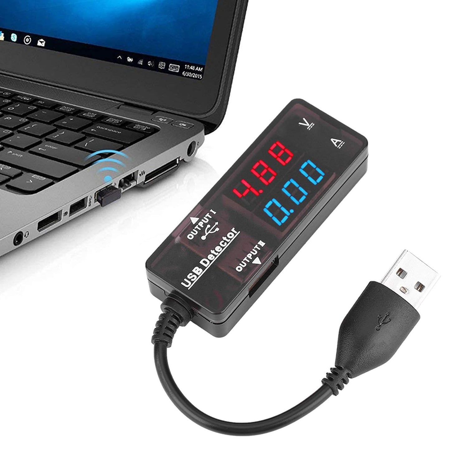 YB26VA USB Multimeter Voltage Current Meter Dual Display 80-106KPa Battery Tester