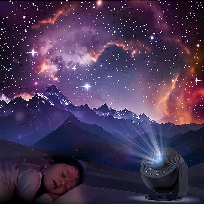 [Pro 2025] Planetarium Projector with Brighter Wider Projection, 13 in 1 Star Projector Galaxy Light with Starry Night Sky Space Nebula Solar System Constellation Moon for Bedroom Ceiling Room Decor