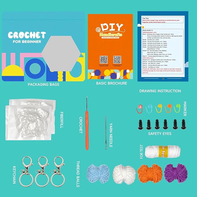 Wizardi Amigurumi DIY Crochet Kit - Whale F07N8-M43