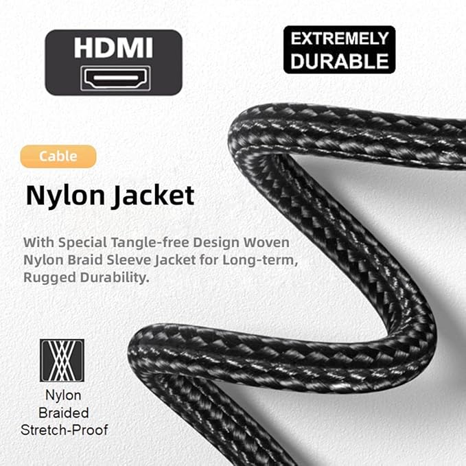 Chenyang HDMI 1.4 Cable,HDMI Type A Male to Female Extension Cable Connector 90 Degree Down Angled