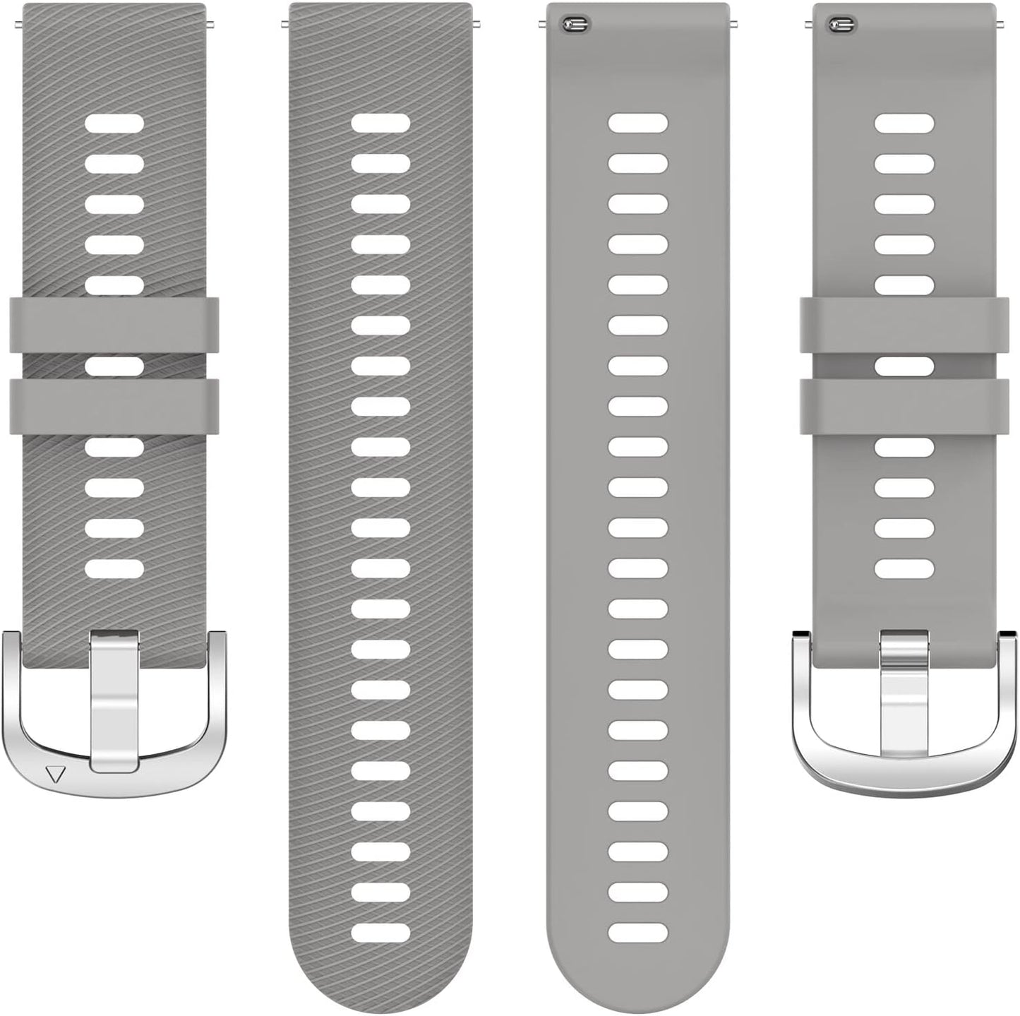 E ECSEM Bands Compatible for AviiHoug H23, Soft Silicone Waterproof Adjustable Sport Watch Strap Replacement for Men &