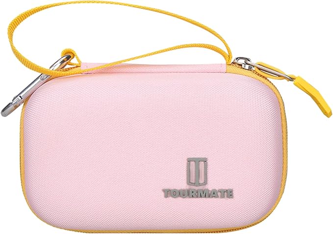 Hard Case Compatible for Moonlite Mini Projector and Story Reels, Storybook Projector Protective Storage Shell, CASE ONLY (Pink+Yellow)