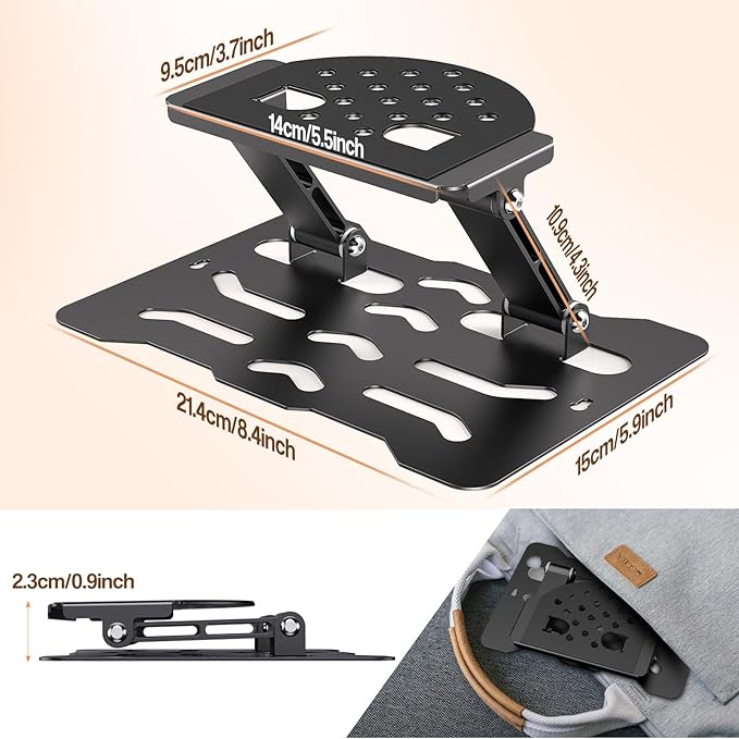 3-in-1 Adjustable Projector Mount Stand – Universal Ceiling/Wall/Table Mount with 180° Dual-Axis Rotation, Multi-Hole Design, Anti-Slip Pads, 1/4" Screw Compatible for Mini & Standard Projectors