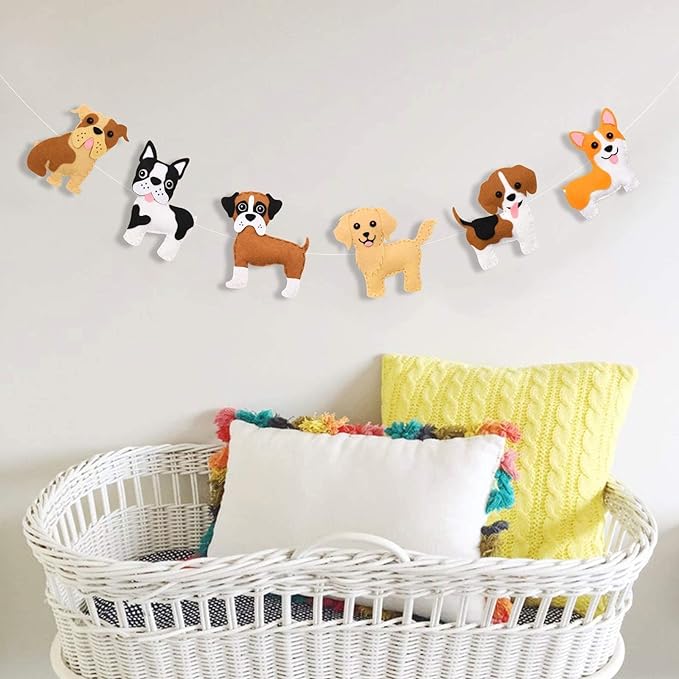 CiyvoLyeen Puppy Craft Kit Kids DIY Crafting and Sewing Set Dog Stuffed Animal Felt Plushie for Girls and Boys Educational Beginners Sewing Set Sewing Kits for Kids Age 8 9 10 11 12