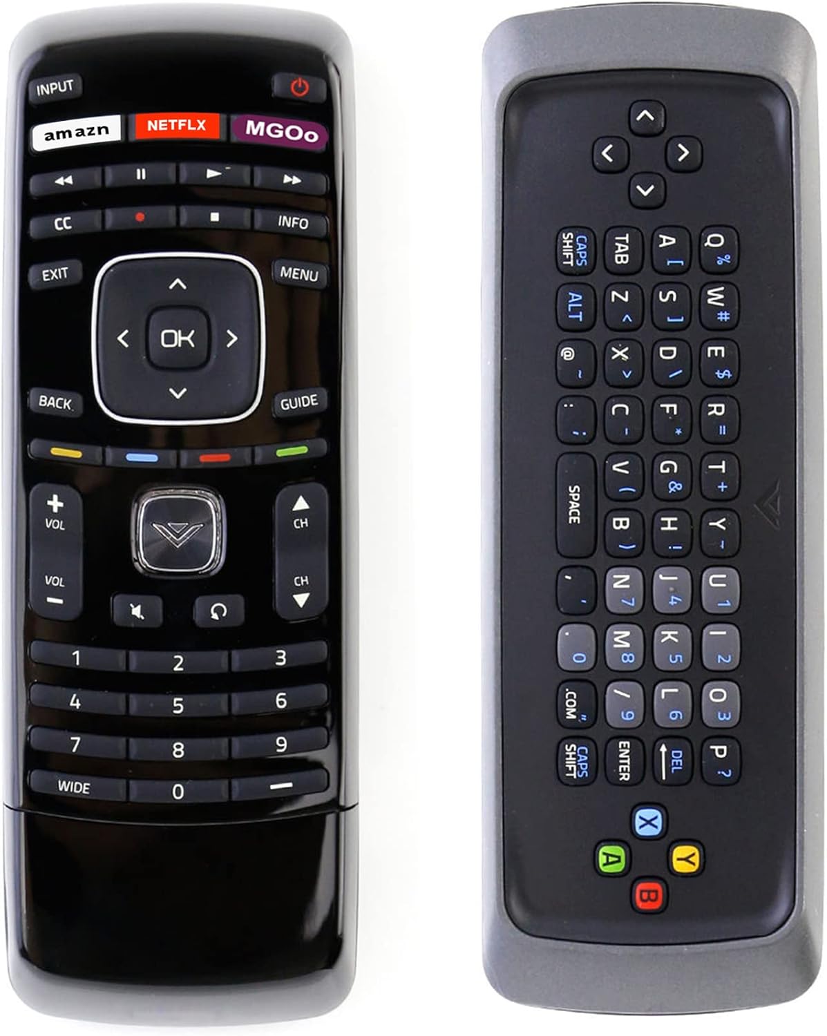 XRT302 Replace Remote for VIZIO Smart LCD LED TV with Dual Side Keyboard, Multiple Models