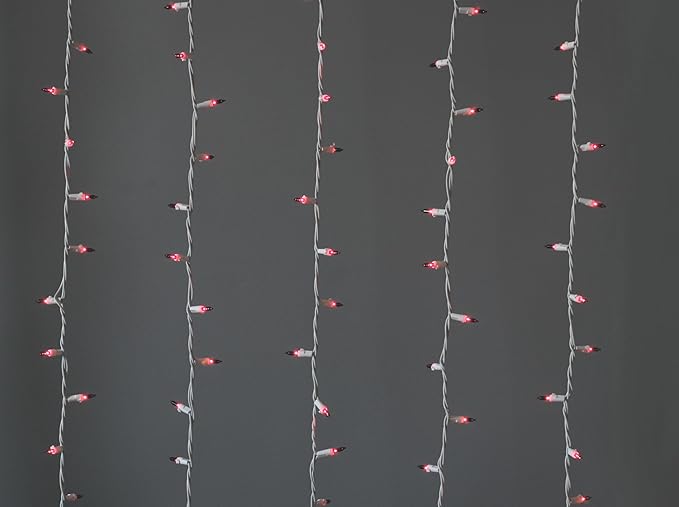Brite Star 100 Count Mini String Christmas Lights, Purple - 22 feet Indoor/Outdoor Christmas Tree Lights with White Wire (Set of 2)
