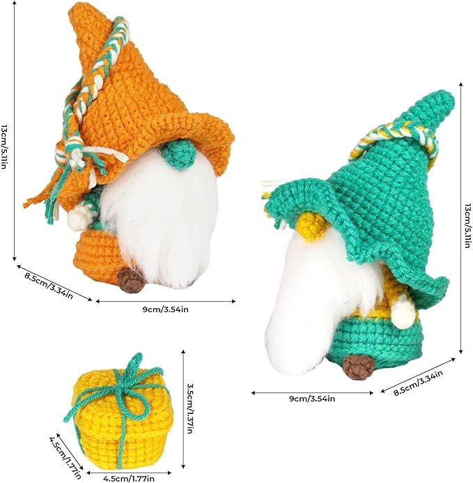 Wizardi Amigurumi DIY Crochet Kit - Gnomes F07N8-M163
