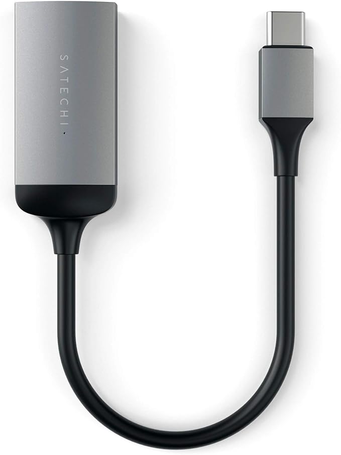 Satechi USB C to HDMI Adapter 4K (60Hz), USB C to HDMI for MacBook Air/Pro M5/M4, iPad Pro, iPhone 17, Dell, HP, Surface, Lenovo and More - Space Gray