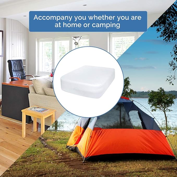Bedecor Fitted Sheet for Air Mattress Inflate Without Disassembly Convenient & Firm Deep up to 21" White -Full