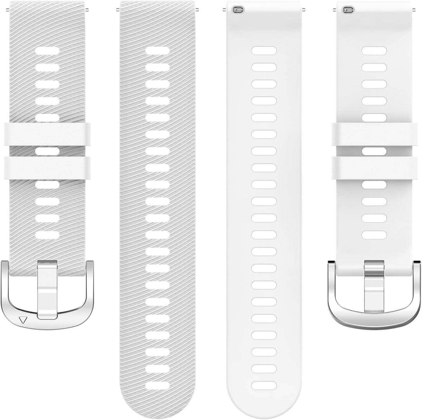 E ECSEM Bands Compatible for AviiHoug H23, Soft Silicone Waterproof Adjustable Sport Watch Strap Replacement for Men &