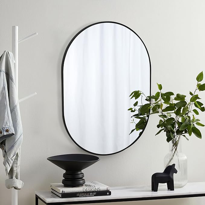CULER Gold Bathroom Wall Mirror,20 x 30 Inch Rectangle Vanity Modern Tempered Glass Mirror for Bedroom,Living Room,Entryway