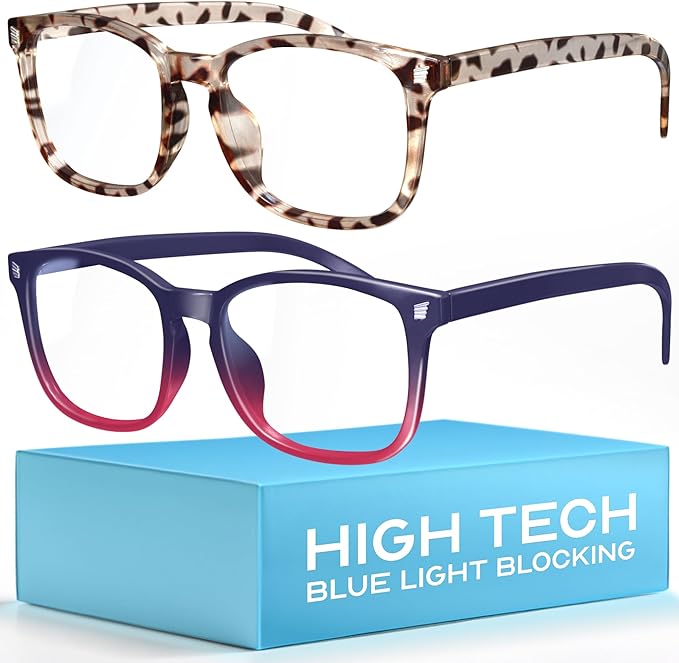 livho High Tech Blue Light Glasses - Advanced Blue Light Blocking Computer Glasses - Screen Fatigue & UV Protection