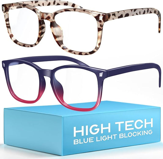 livho High Tech Blue Light Glasses - Advanced Blue Light Blocking Computer Glasses - Screen Fatigue & UV Protection