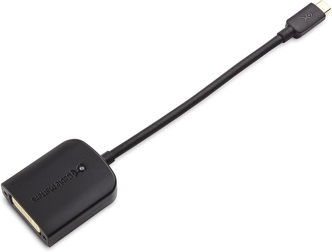 Cable Matters USB C to DVI Adapter (USB-C to DVI Adapter) in Black - Thunderbolt 4 / USB4 / Thunderbolt 3 Port Compatible with MacBook Pro, Dell XPS 13, 15, HP Spectre x360, Surface Pro and More