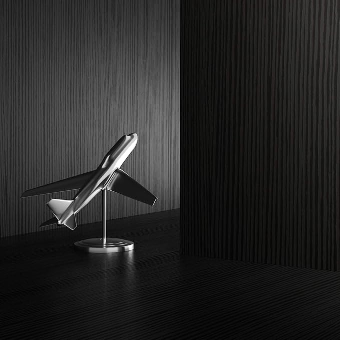 Mobili Fiver, Riccardo Floating nightstand, Ashwood Black, Made in Italy