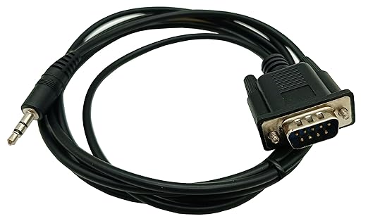 3.5mm to RS232 Serial Adapter, 1/8 Inch Plug to DB9 9 Pin Male Serial Converter Cable 1.8M/6Feet