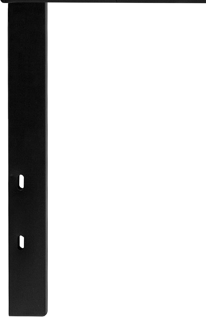 Flash Furniture Lennox Tufted Upholstered Headboard for Queen Size Bed, Contemporary Vinyl Tufted Headboard with Adjustable Height, Black