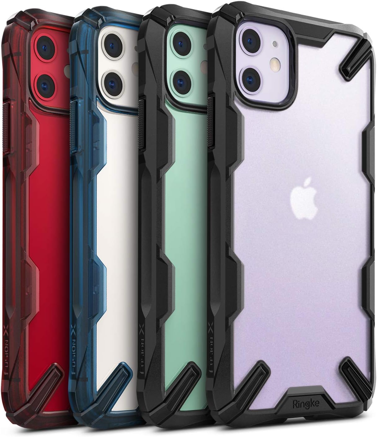 Ringke Fusion-X Compatible iPhone 11 Case, Edge Protection Design, Scrape Resistant Case Cover, Black