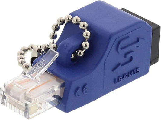 Networx Fast Ethernet Loopback Tester (Cat5e) - RJ45 Port Validator for 10/100Base-T Networks - Legacy Network Diagnostics