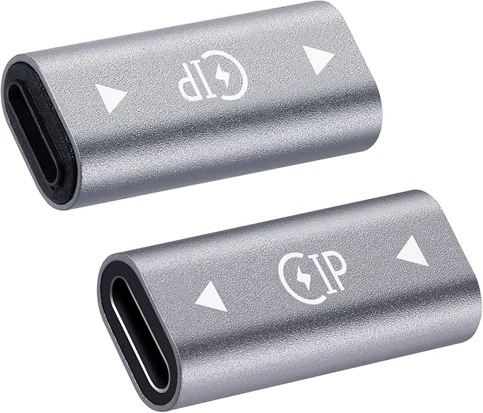 BOLS USB-C Women to Female Adapter (2PCS) for Data Synchronization and Charging, Compatible with Huawei P10 and Other C Devices, Compatible with iPhone, MacBook and Other Compatible interfaces……