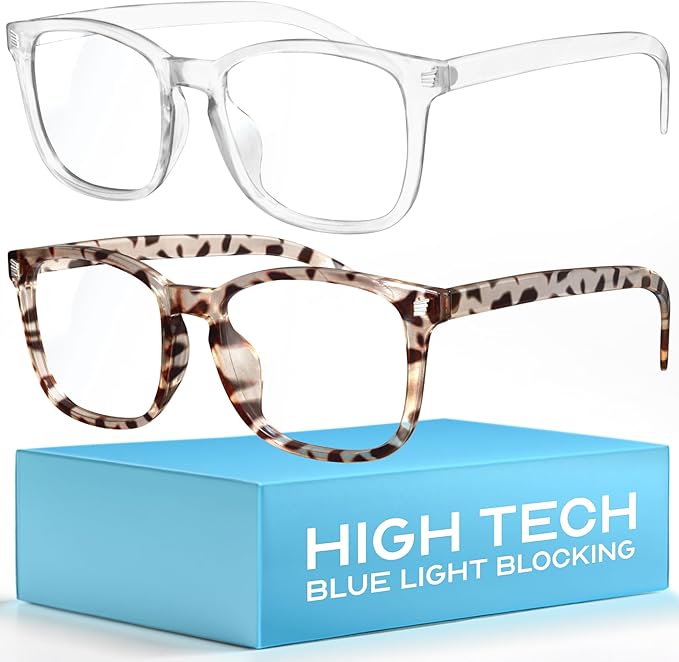 livho High Tech Blue Light Glasses - Advanced Blue Light Blocking Computer Glasses - Screen Fatigue & UV Protection