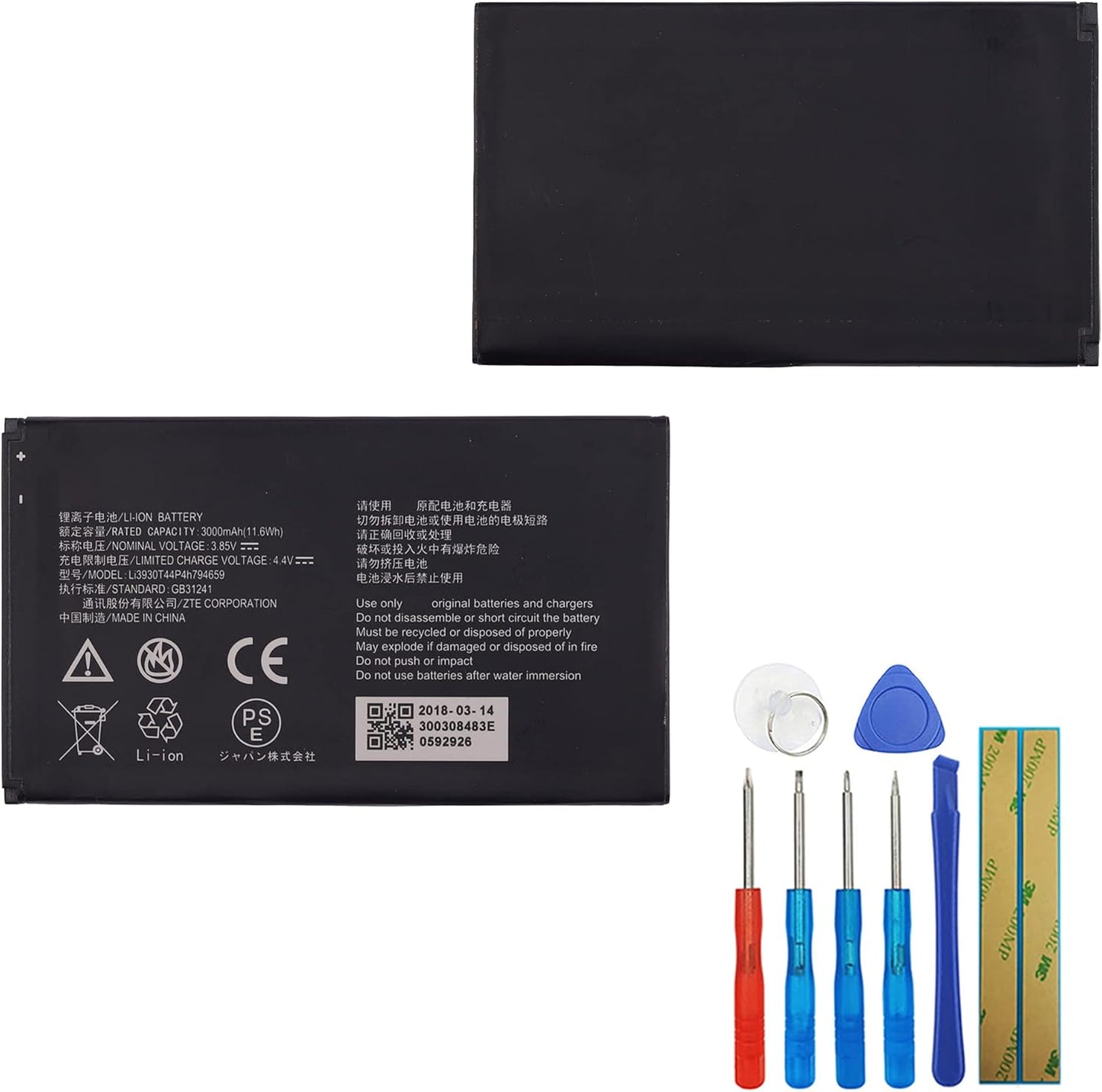 New Replacement Battery Li3930T44P4h794659 for ZTE MF985 AT&T Velocity 2 Hotspot