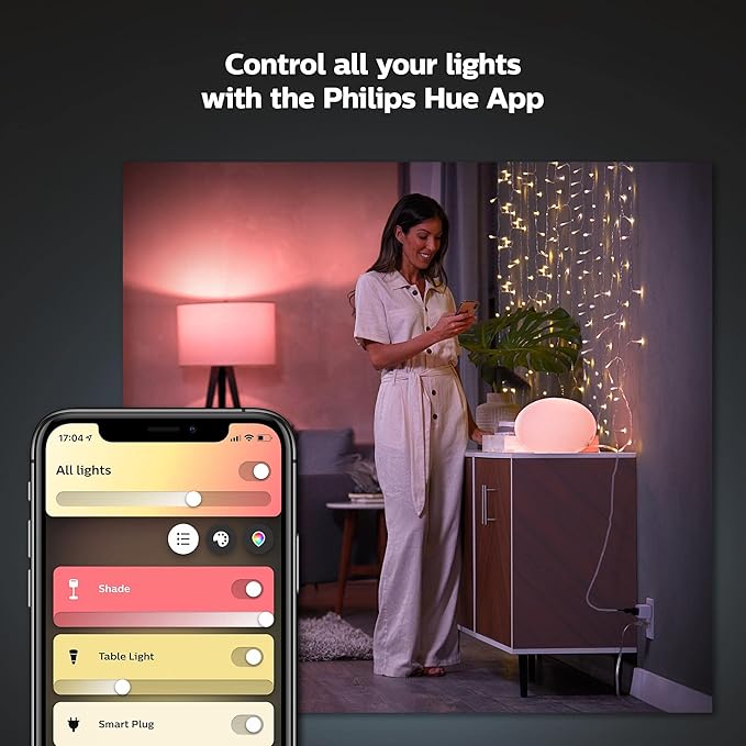 Philips Hue Smart Plug, White - 2 Pack - Turns Any Light Into a Smart Light - Control with Hue App - Compatible with Alexa, Google Assistant, and Apple HomeKit
