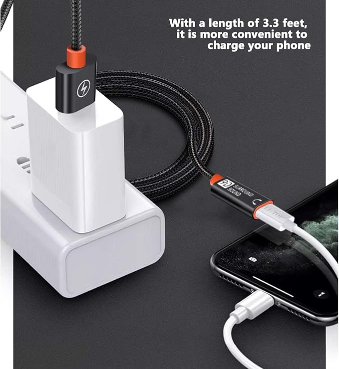 USB C Female to USB Male Adapter 3.3Ft, Type C to A Charger Cable, Upgraded Type C to USB Male Adapter High-Speed Data Transmission for Laptop, Charger, Power Bank, U Disk