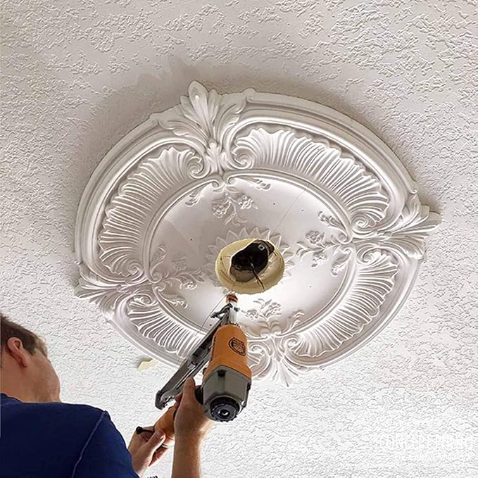 Ekena Millwork Bradford Ceiling Medallion, Silver