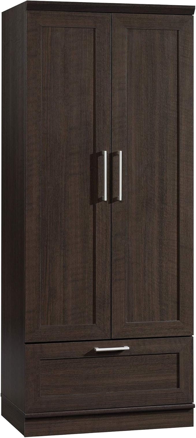 Sauder HomePlus Wardrobe/Pantry cabinets, L: 28.98" x W: 20.95" x H: 71.18", Dakota Oak finish