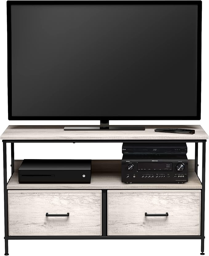 Sorbus TV Stand Dresser with 2 Drawers - Television Riser Chest with Storage - Bedroom, Living Room, Closet, & Dorm Furniture