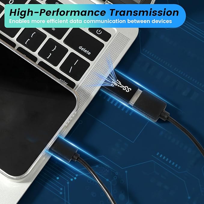 USB-3.0-Type C Converter 4 Kinds of USB 3.0 apters kit USB 3.0 Female to Male and Male to Males and Female-Female Connector Extension Coupler Connector converts High Speed Convert (5 Pack)