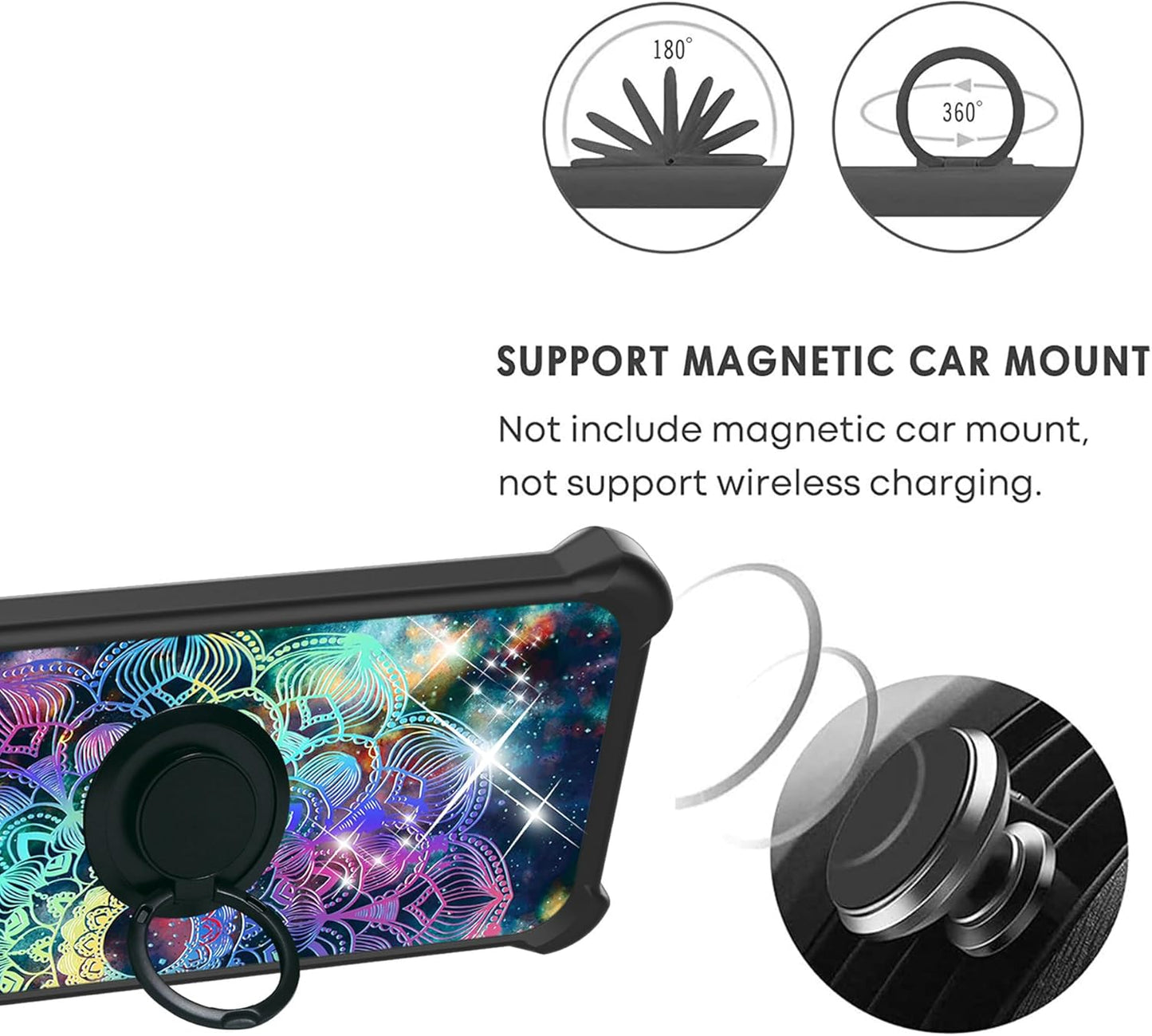 Nuu X6+ Plus Case Compatible with Nuu Mobile X6+ Plus Phone Cover, Colorful Reflect Light, IMDH-HTT