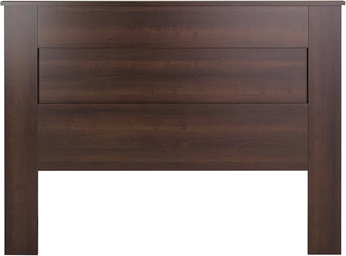 Prepac Stylish Flat Wood Panel Headboard for Queen Size Beds, Simplistic Wooden Queen Headboard 2.25" D x 64.5" W x 48" H, Espresso, EHFQ-1301-1