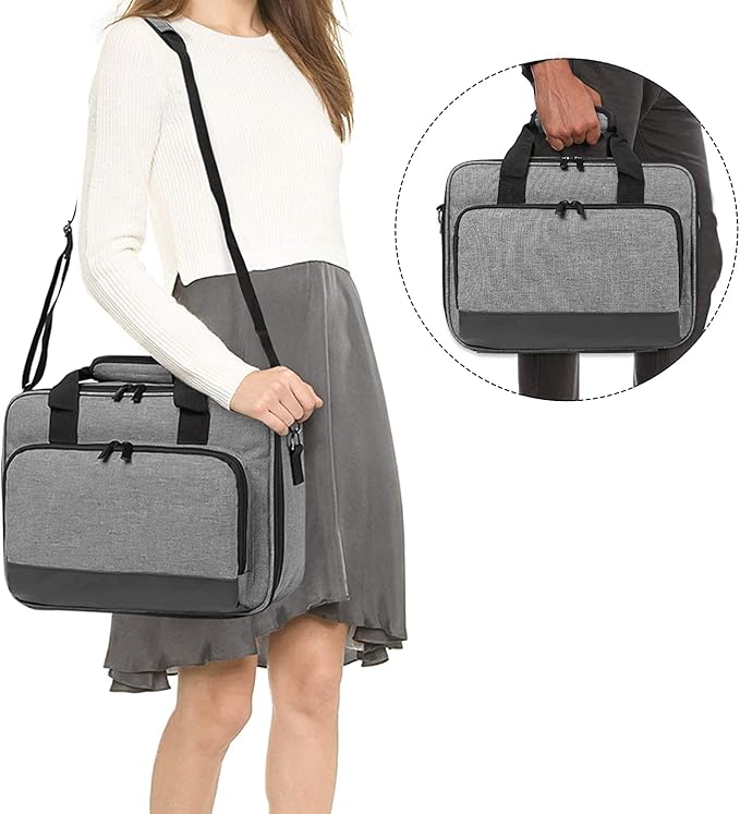 Projector Carrying Case with Accessories Pockets Projector Travel Bag Projector Storage Bag Projector Organizer Projector Carrier for Epson/BenQ/ViewSonic and Other Brand Projector