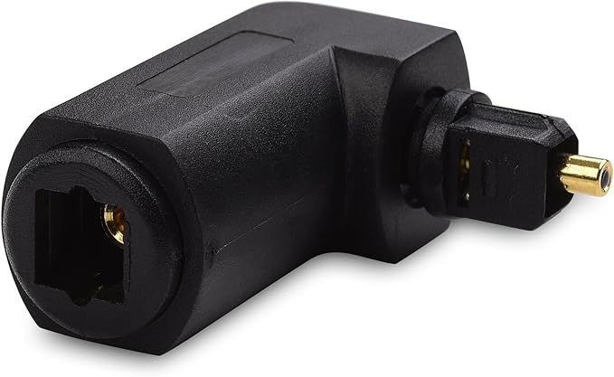 Cable Matters 2-Pack Right Angle Toslink Adapter (Toslink Extension) Male to Female