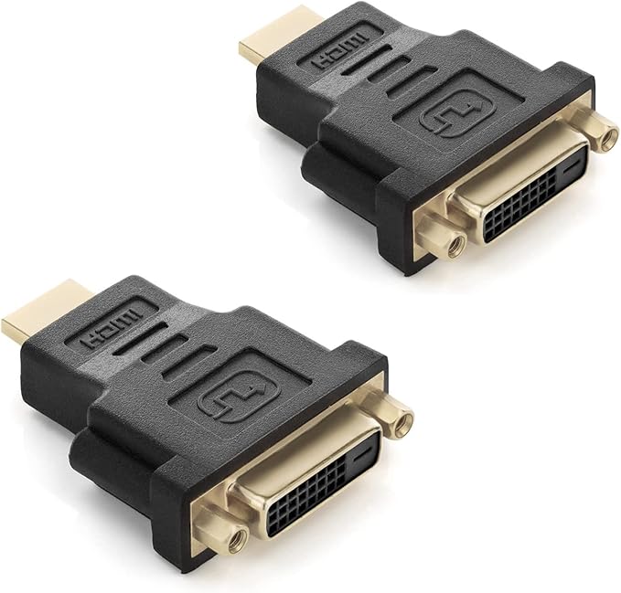 HDMI Male to DVI Female Adapter 2 Pack